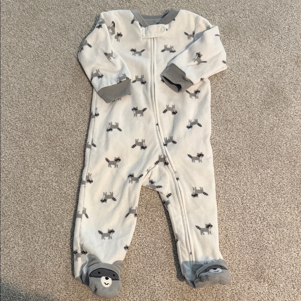 Raccoon Footie Pajama Baby